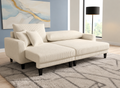 Modern Corduroy Sofa Bed – Convertible Sleeper Couch with Soft Cushions